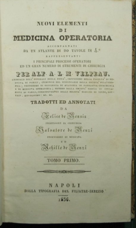 Nuovi elementi di medicina operatoria