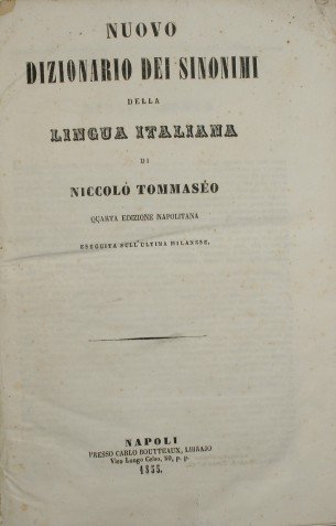Nuovo dizionario dei sinonimi della lingua italiana | Immagine Gallery 3