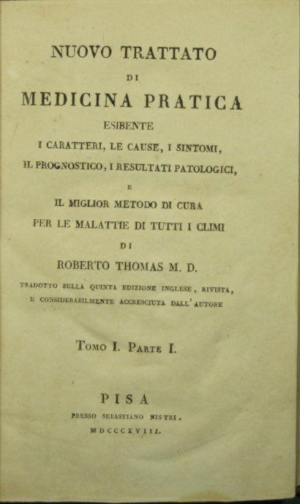 Nuovo trattato di medicina pratica. Vol. I - Parte I