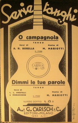 O campagnola ( tango ) - Dimmi le tue parole …