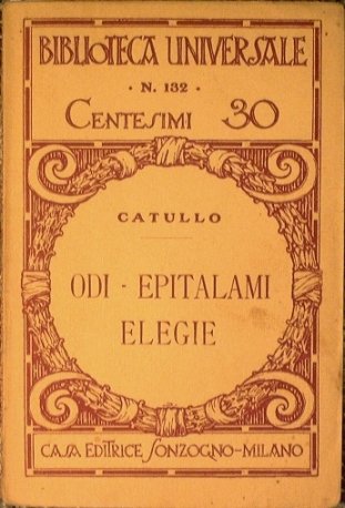 Odi - Epitalami - Elegie