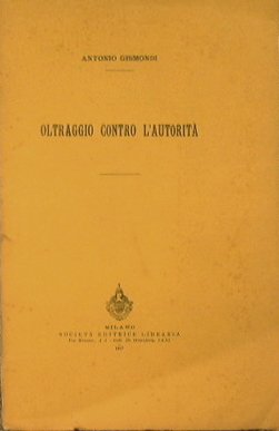 Oltraggio contro l'autorità