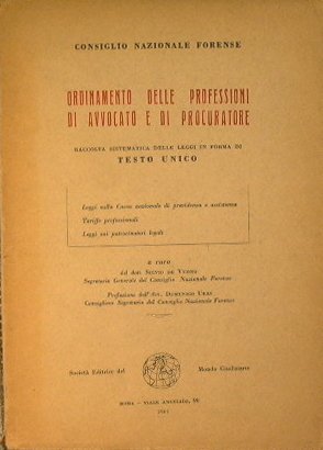 Ordinamento delle professioni di avvocato e di procuratore