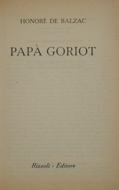 Papà Goriot