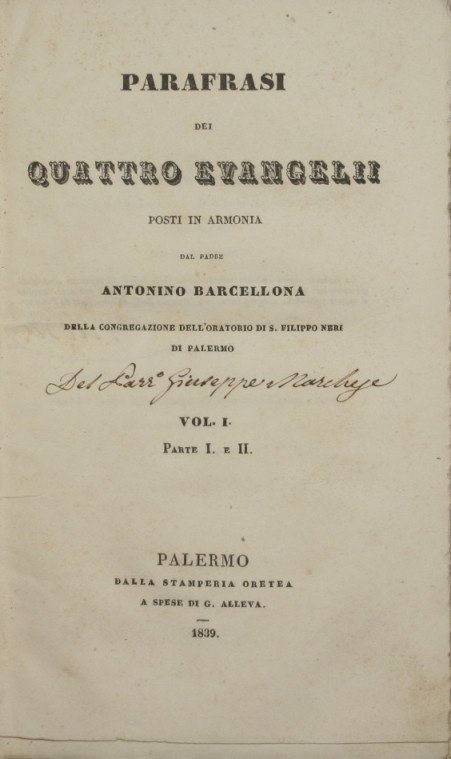 Parafrasi dei quattro Evangelii