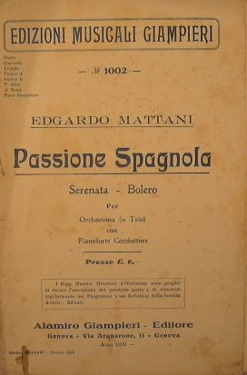 Passione Spagnola ( serenata bolero )