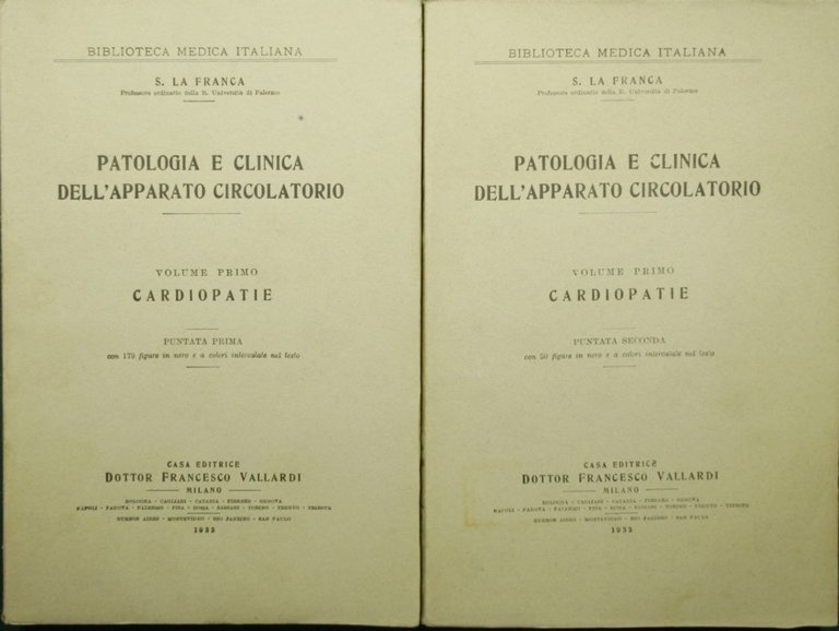 Patologia e clinica dell'apparato circolatorio. Vol. Primo