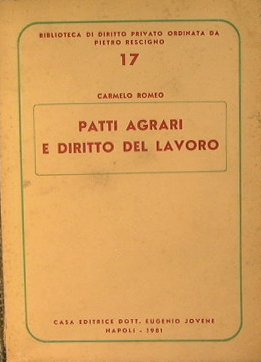 Patti agrari e diritto del lavoro.