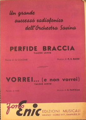 Perfide braccia ( valzer lento ) - Vorrei e non …