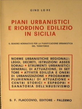 Piani urbanistici e riordino edilizio in Sicilia