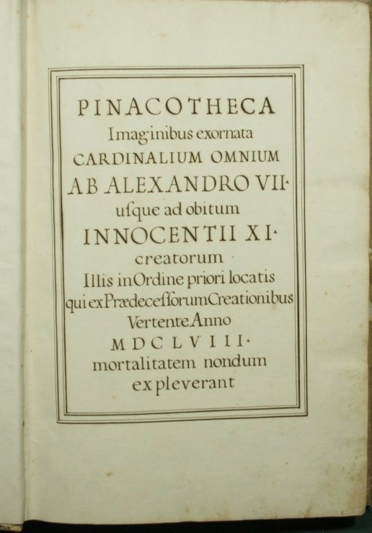 Pinacotheca Imaginibus exornata cardinalium omnium