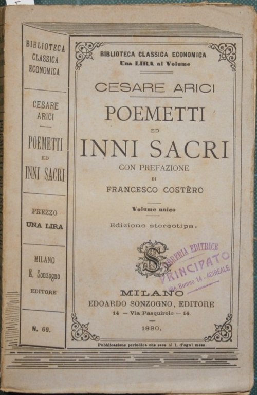 Poemetti ed inni sacri