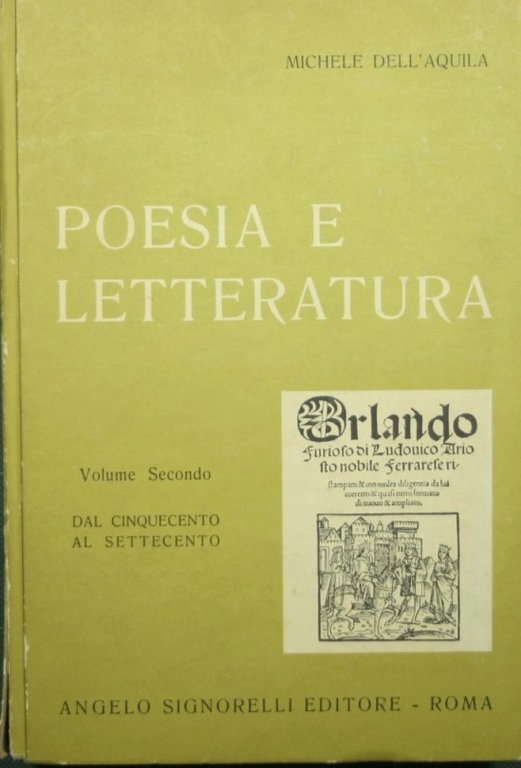 Poesia e letteratura. Vol. II