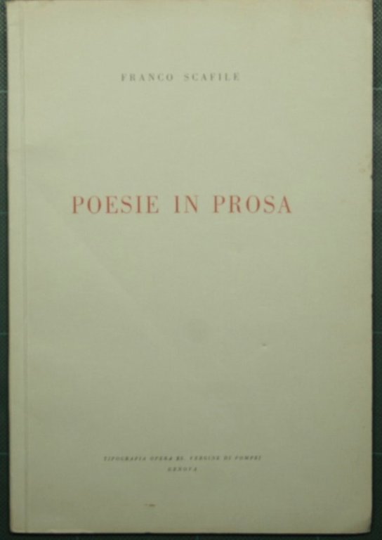 Poesie in prosa