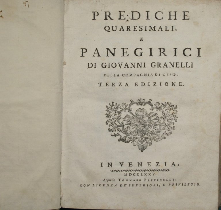 Prediche quaresimali e panegirici