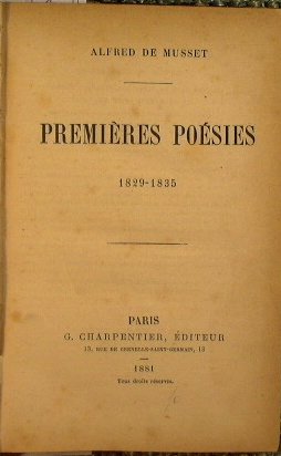 Premieres poesies 1829 - 1835 | Immagine Gallery 3