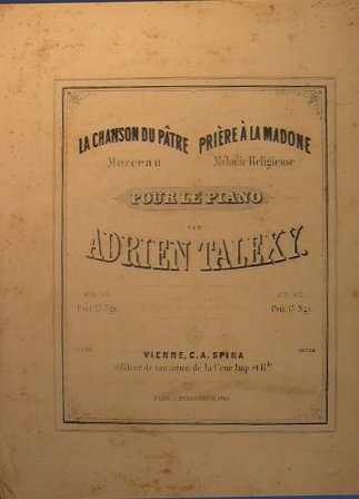 Priere a la madone ( melodie religieuse ) ( grave …