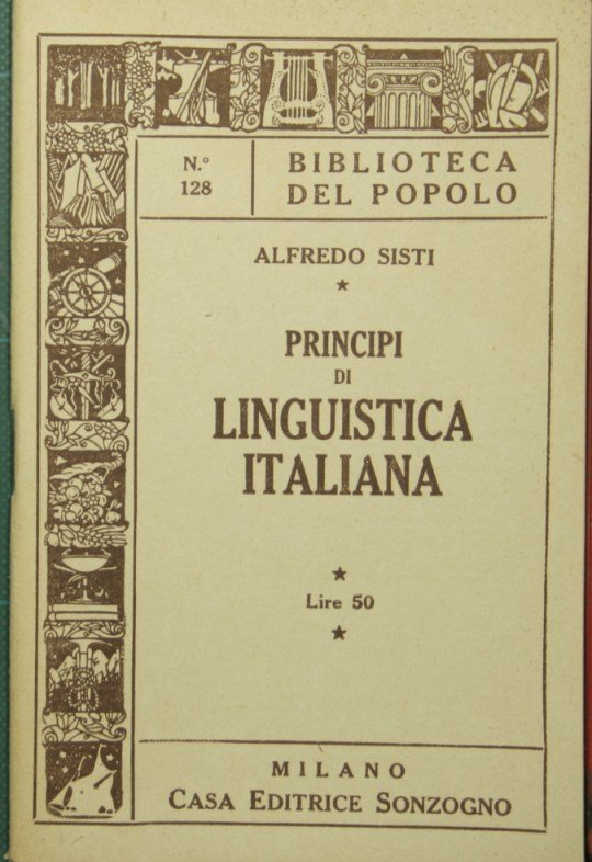 Principi di linguistica italiana