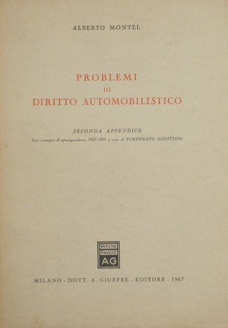 Problemi di diritto automobilistico