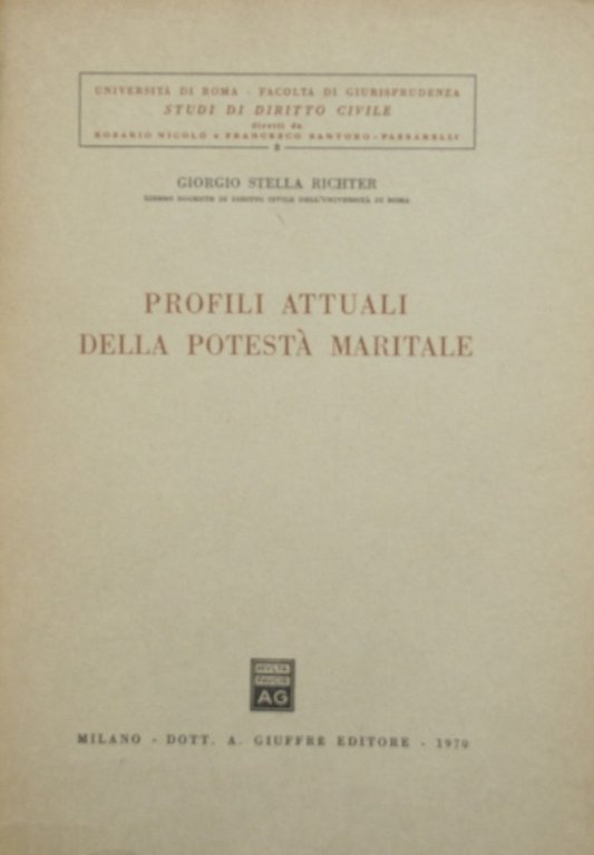 Profili attuali della potestà maritale