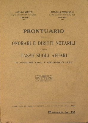 Prontuario deglli onorari e diritti notarili e delle tasse sugli …