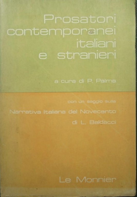 Prosatori contemporanei italiani e stranieri