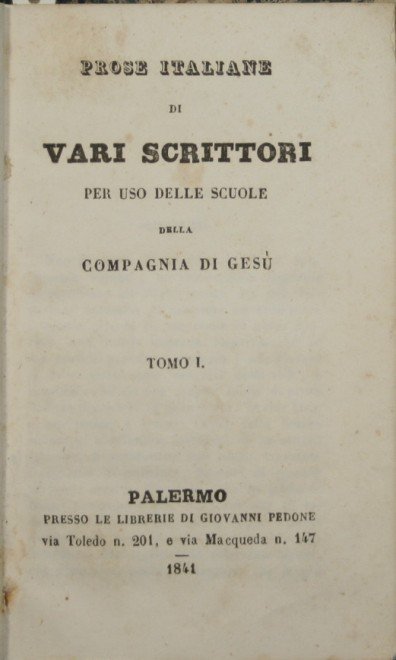 Prose italiane di vari scrittori