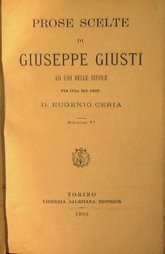 Prose scelte di Giuseppe Giusti
