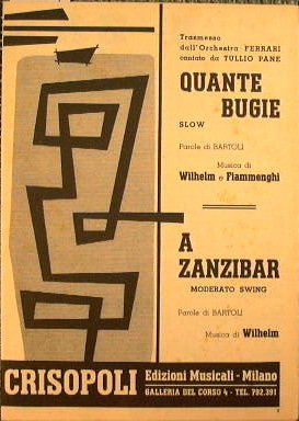 Quante bugie (Trasmesso dall'orchestra Ferrari cantato da Tullio Pane , …