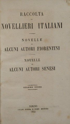 Raccolta di novellieri italiani