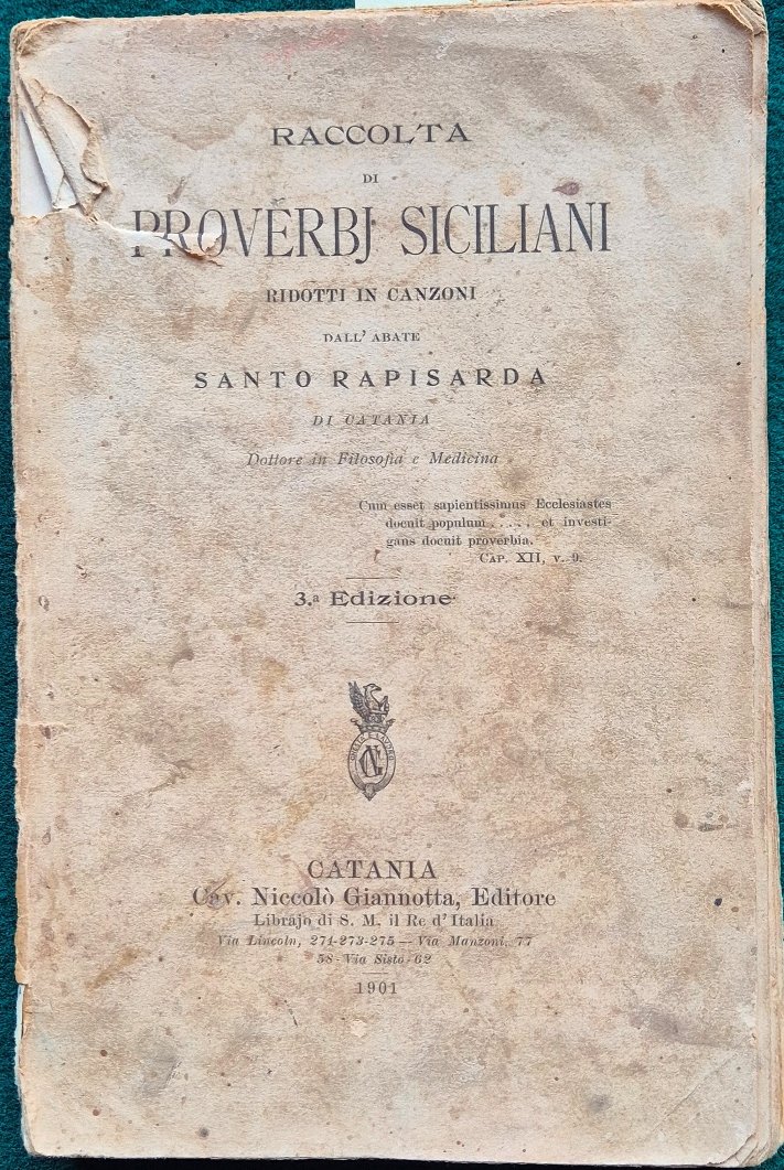 Raccolta di proverbj siciliani
