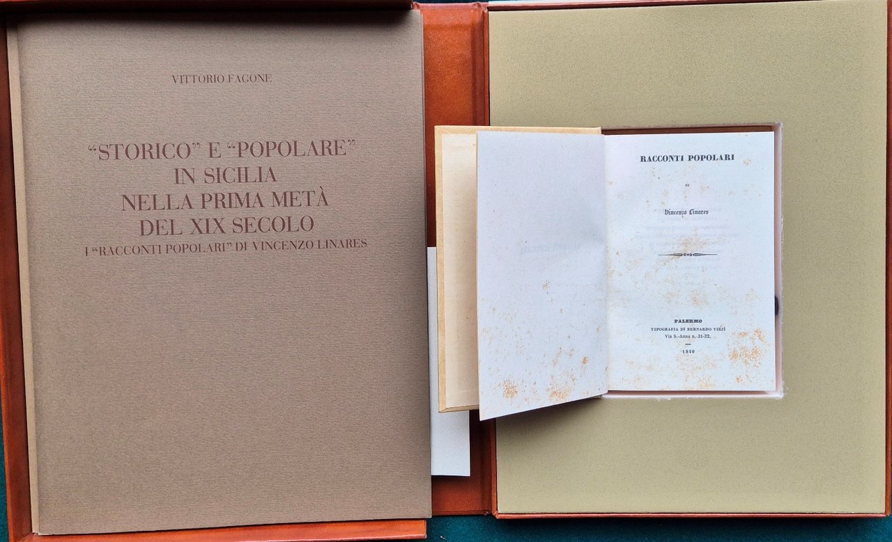 Racconti popolari di Vincenzo Linares con dodici stampe a colori