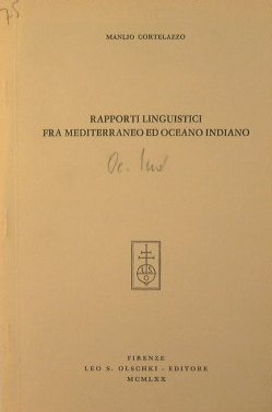 Rapporti linguistici fra mediterraneo ed oceano indiano
