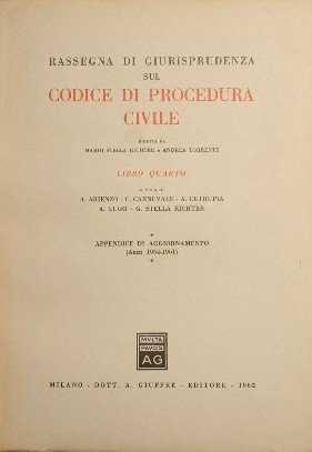 Rassegna di giurisprudenza sul Codice di procedura civile