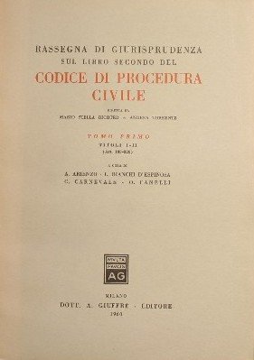 Rassegna di giurisprudenza sul Codice di procedura civile