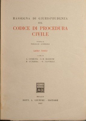 Rassegna di giurisprudenza sul Codice di procedura civile