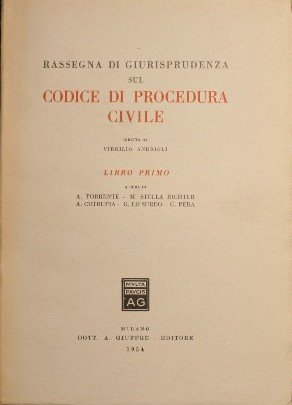 Rassegna di giurisprudenza sul Codice di procedura civile