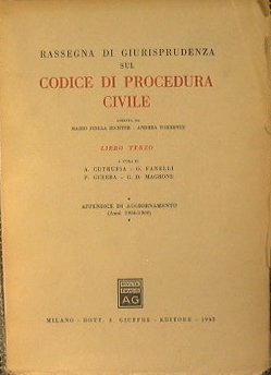 Rassegna di giurisprudenza sul Codice di procedura civile