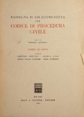 Rassegna di giurisprudenza sul Codice di procedura civile