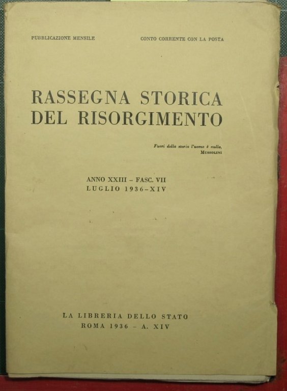 Rassegna storica del Risorgimento - Anno XXIII - 1936 - … | Immagine Gallery 2