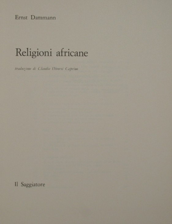 Religioni africane