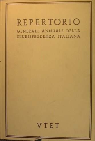 Repertorio generale della giurisprudenza italiana