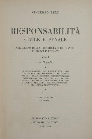 Responsabilità civile e penale nel campo della proprietà e dei …