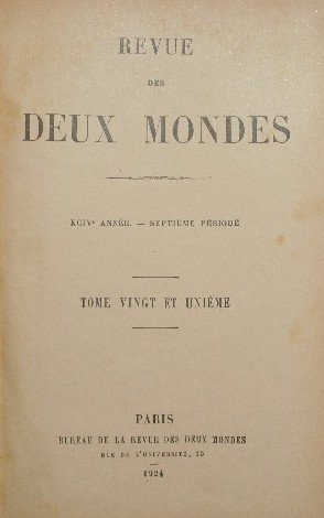 Revue des deux mondes. Vol. XXI - Mai-Juin