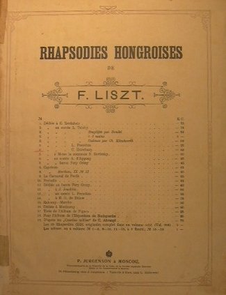 Rhapsodies Hongroises ( Quasi adagio altieramente )
