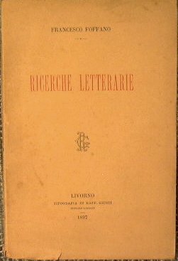Ricerche letterarie