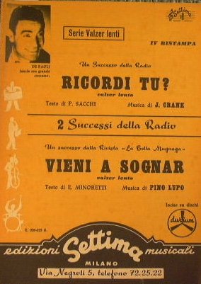 Ricordi tu? ( valzer lento ) - Vieni a sognar …