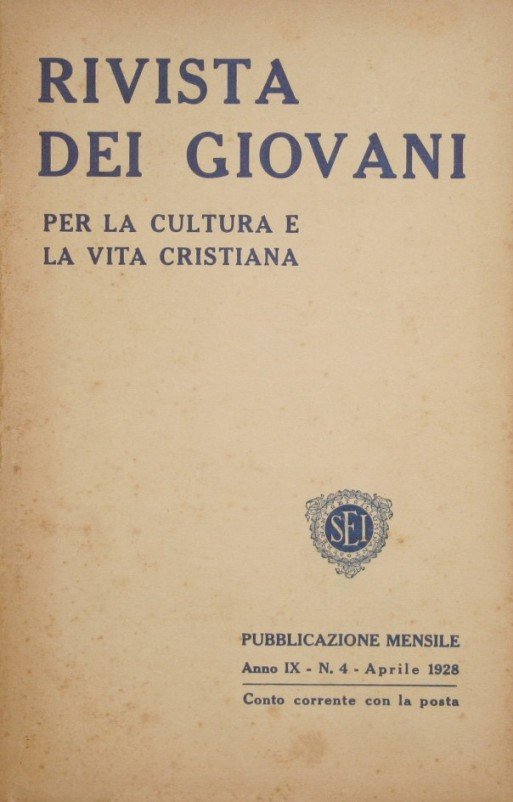 Rivista dei giovani. Aprile 1928 | Immagine principale
