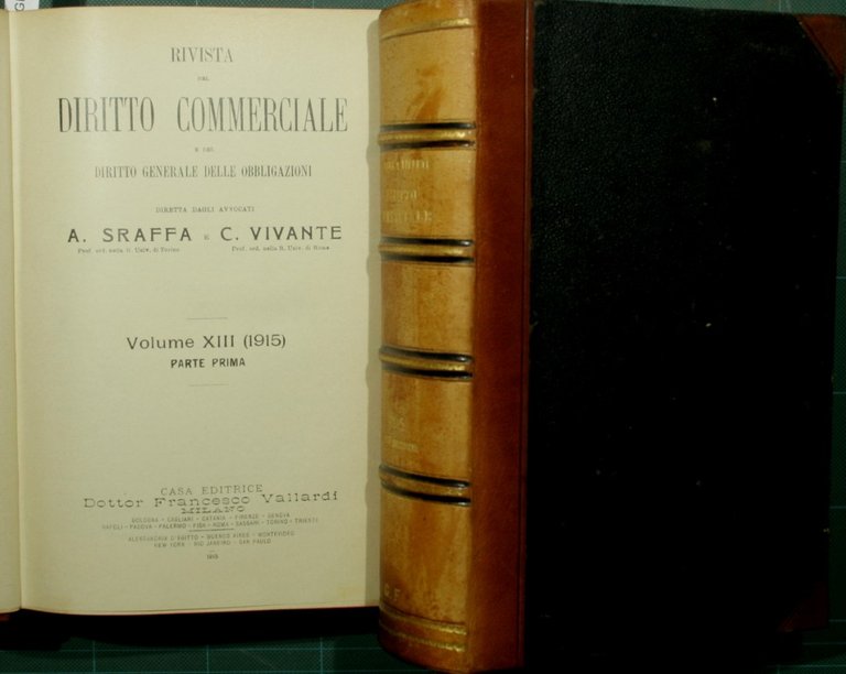 Rivista di diritto commerciale. Vol. XIII