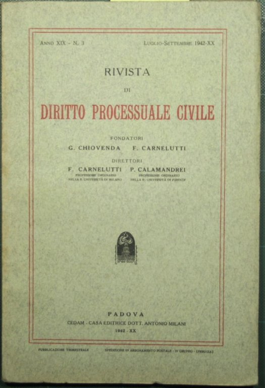 Rivista di diritto processuale civile. N. 3